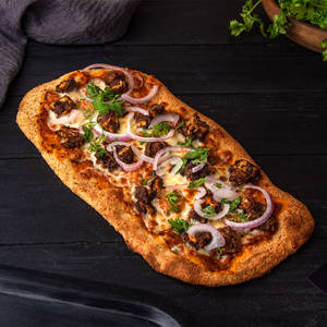 Pepper Chicken And Cilantro Thin Crust Pizza