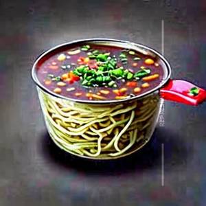 Veg noodles soup