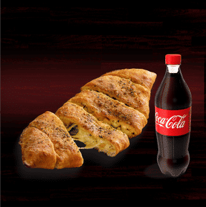 Jalapeno Garlic Bread+coke