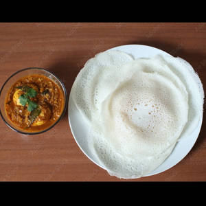 Egg Curry + 3 Palappam