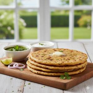Special Aloo Paratha With Dahi (Curd)