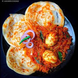 Egg Roast + 3 Porotta