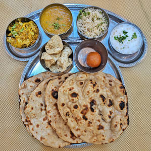 Regular Thali (100% Restaurant Menu Price)