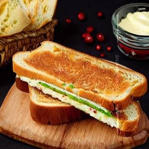 Toast bread butter jam