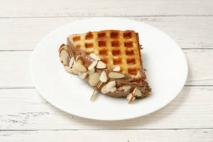 Almond Praline Waffle Sandwich