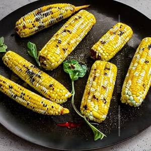 Corn spinach grilled
