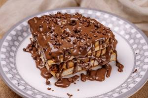 Messy Nutella Waffle