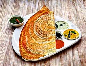 Cheese schezwan plain dosa