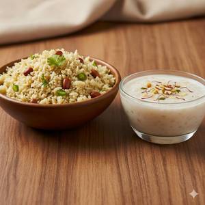 Aloo Peanut Khichdi with Sabudana Kheer