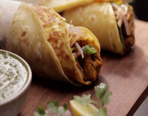 Chilli Garlic Chicken Roll