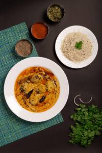 Kadi Chawal with Salad