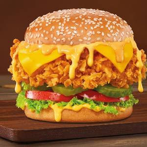 American Mayo Burst Chicken Burger