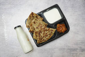 Mix Paratha +lassi/chaas