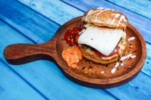 Cheese slice burger