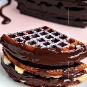 Milk choco bliss waffle