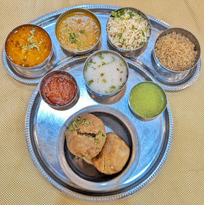 Mini Rajasthani Thali. (100% Restaurant Menu Price)