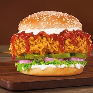 Korean Burst Chicken Burger