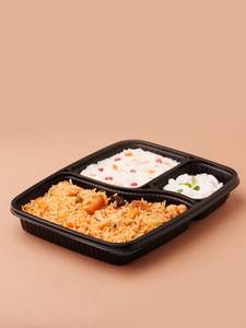 Veg Brinji + Curd Rice
