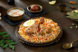 Lucknowi Murgh Nawabi Biryani ( Lucknowi Chicken Biryani- Serve- 1 )