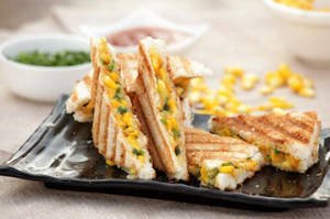 Corn Cheese Grill Sandwich
