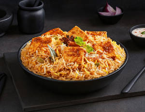 Paneer Tikka Dum Biryani