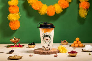 Pista Motichoor Bubble Tea