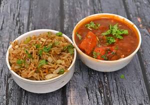 Paneer Chilly + Fried Rice
