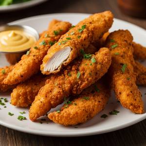 Crispy fried chicken strips 5 pieces