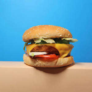 Double Aloo Tikki Cheese Burger
[Jumbo]