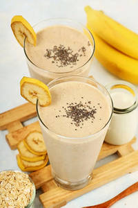 Oats Peanut Butter Mikshake