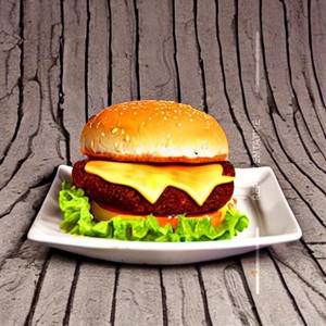 Veg butter cheese burger