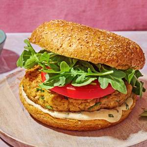 Veg patty burger