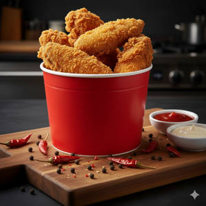 Hot And Crispy Chicken Wings (10 Pcs)