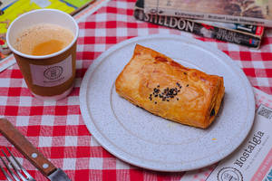Chicken Pattice And Bombay Chai Combo