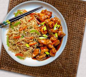 Chicken manchurian noodles