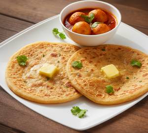 Butter Paratha Combo (2 Butter Paratha + Aloo Dum)