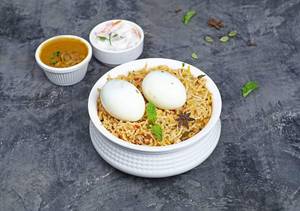 Egg biryani.