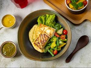 Paneer Steak With Mashed Potatoes