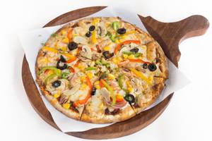 Corn And Mushroom Double Veg Pizza