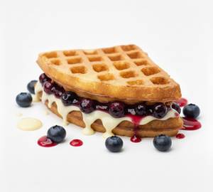 Blue Berry White Chocolate Waffle