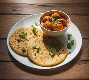 Plain Paratha Combo (2 Paratha + Aloo Dum)