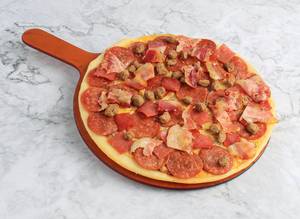 Salami And Pepperoni Pizza
