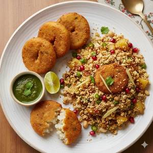 Farali Sabudana Vada  + Farali Bhel
