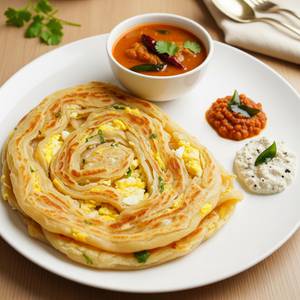 Egg Veechu Parotta