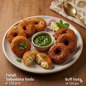 Farali Sabudana Vada  + Buff Vada
