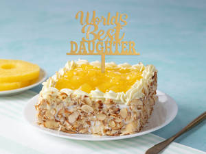 Daughter's Day Special Eggless Fresh Pineapple Cake [500g]