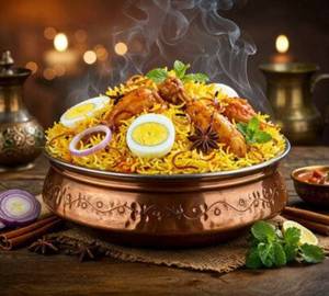 Hyderabadi Chicken Dum Biryani(full)