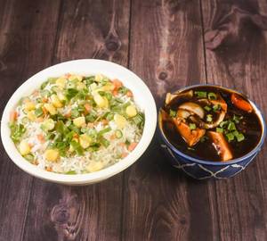 Egg Fried Rice + Chilli Chicken