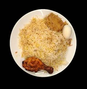 Chicken Tangdi Kebab Biryani (1Pc)