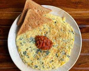Corn, Spinach & Jalapeno Omelette